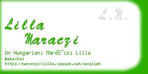 lilla maraczi business card